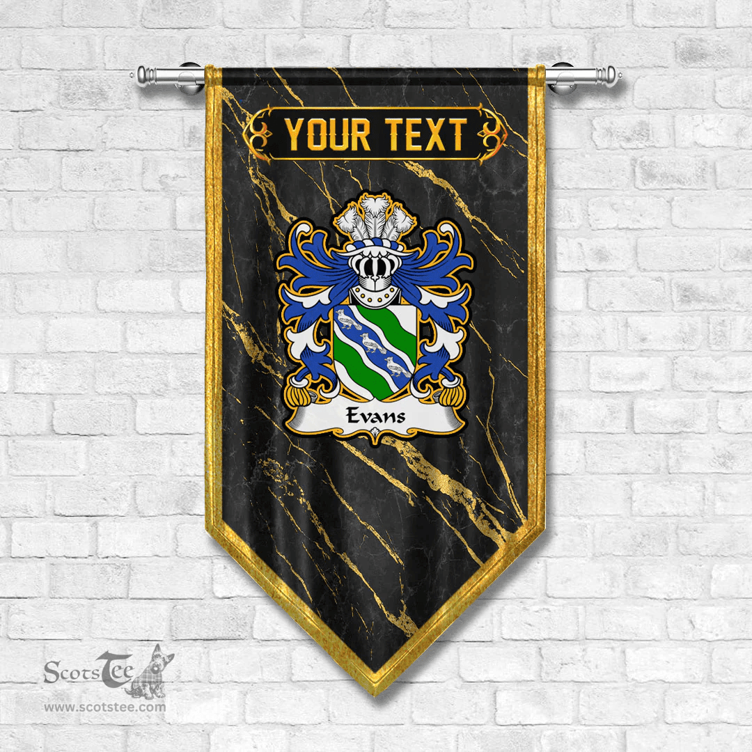 ScotsTee Shop Welsh Evans of Chester Coat of Arms Welsh Family Crest Welsh Gonfalon