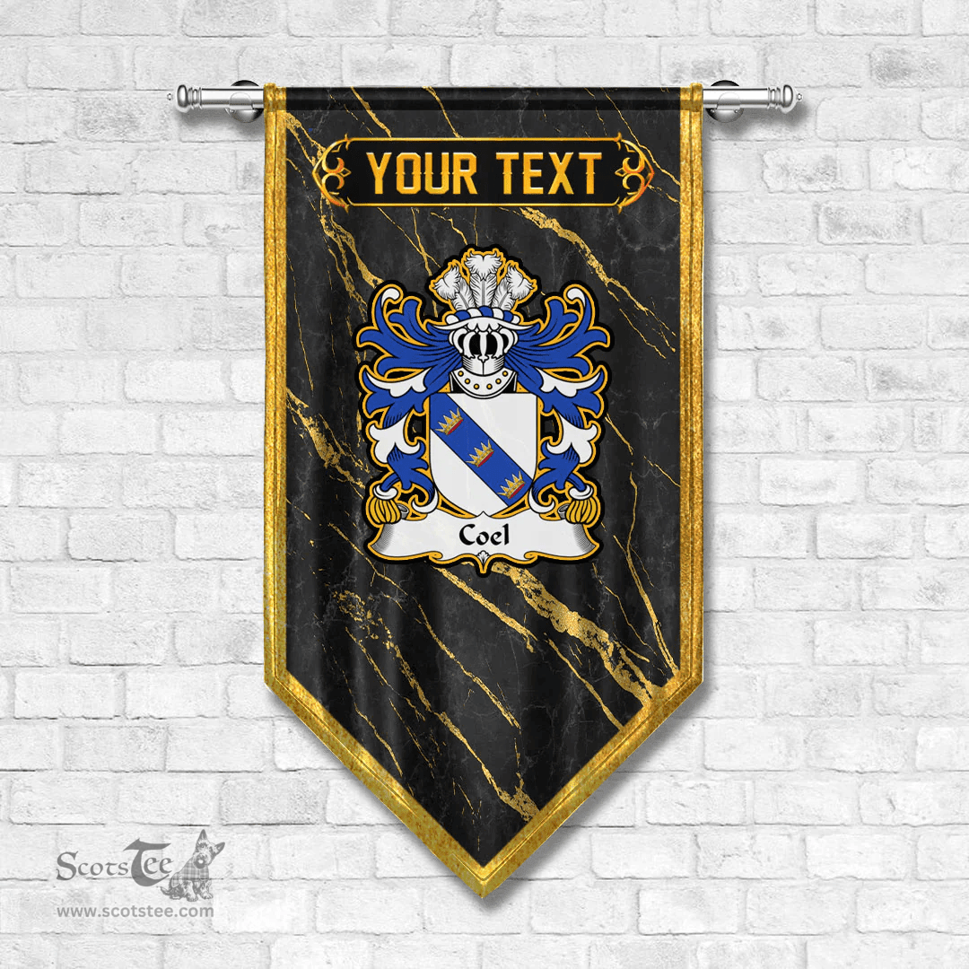 ScotsTee Shop Welsh Coel or Coilus self declared King of Britain Coat of Arms Welsh Family Crest Welsh Gonfalon