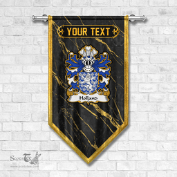 ScotsTee Shop Welsh Holland of Conwy Caernarfonshire Coat of Arms Welsh Family Crest Welsh Gonfalon