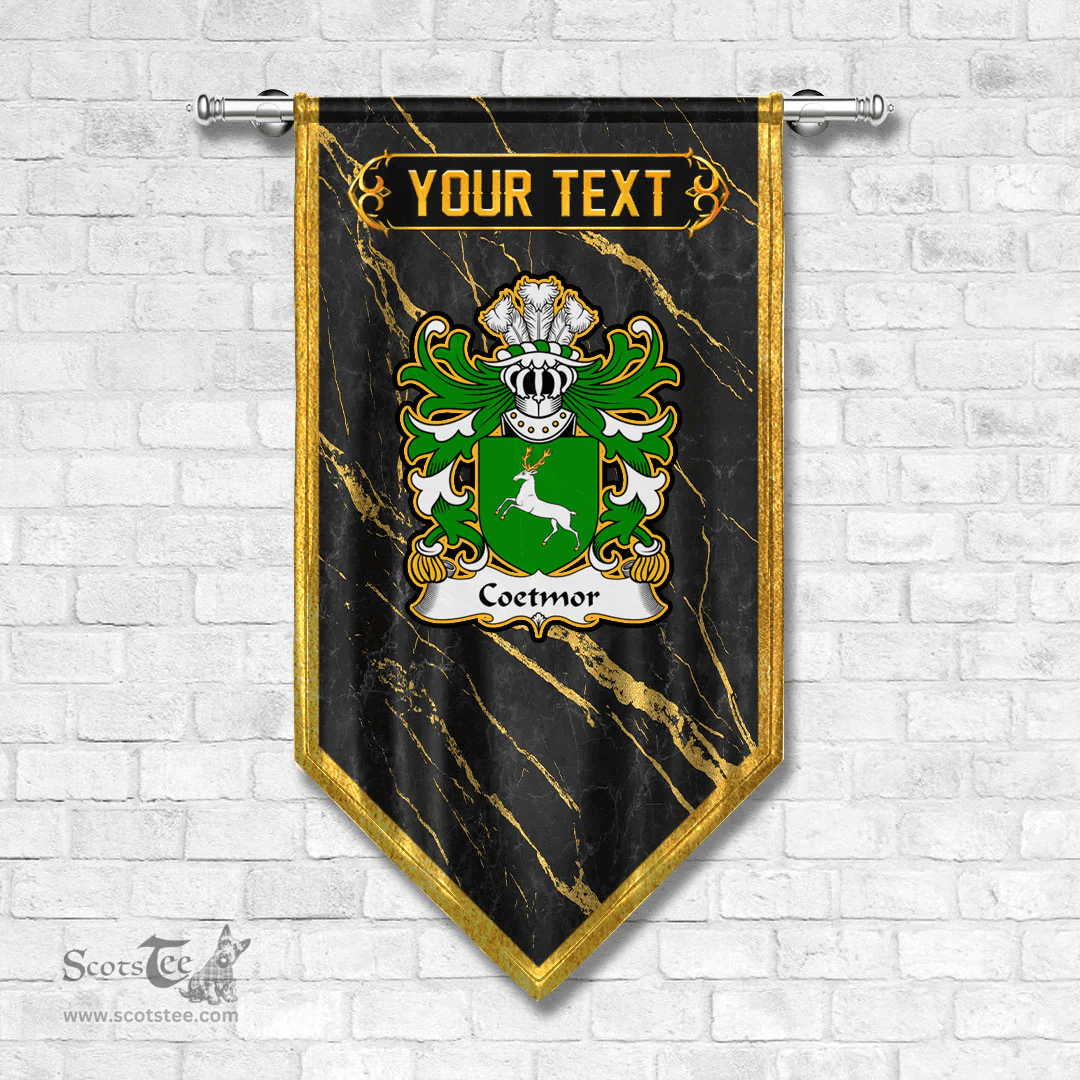 ScotsTee Shop Welsh Coetmor of Llanllechid Caernarfonshire Coat of Arms Welsh Family Crest Welsh Gonfalon