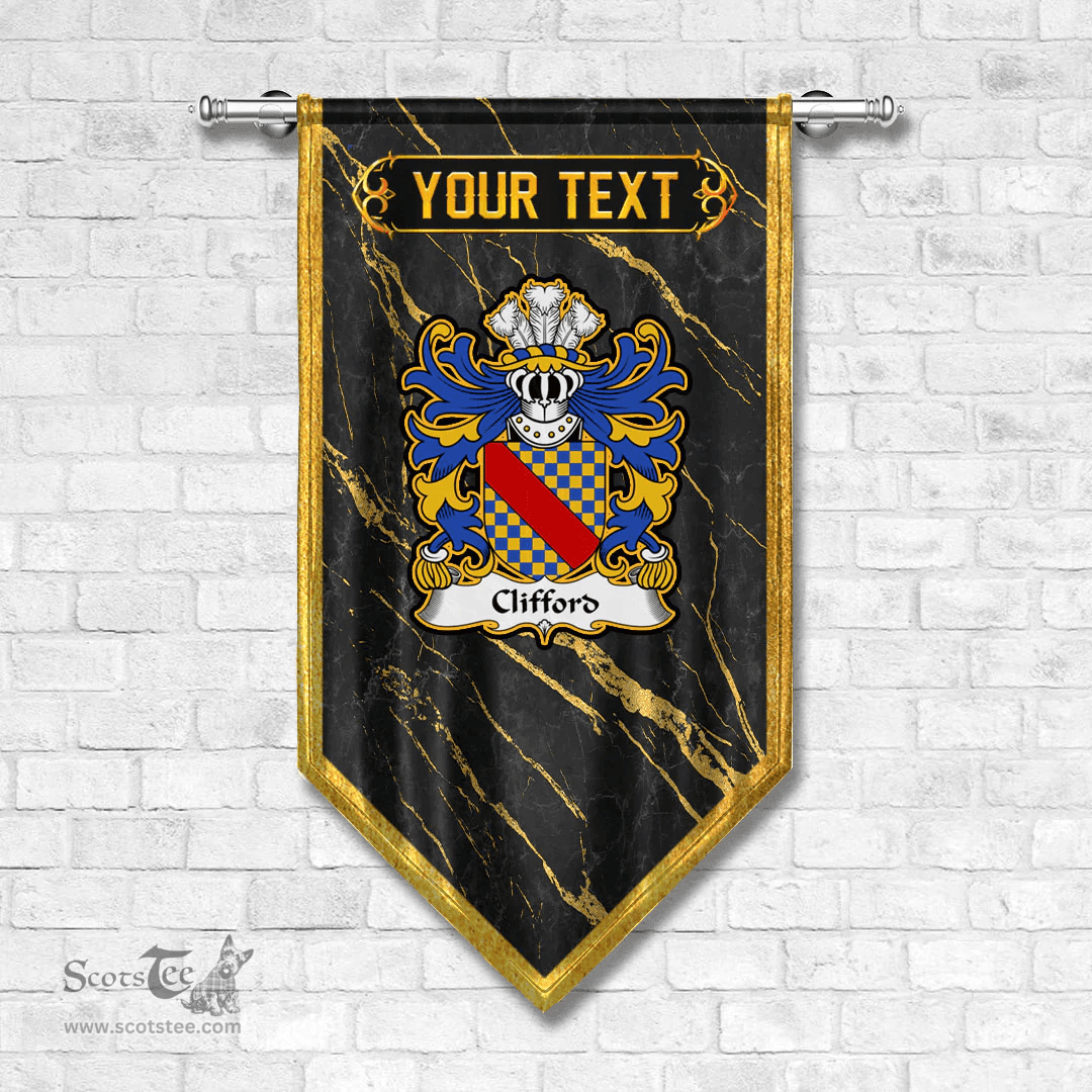 ScotsTee Shop Welsh Clifford of Herefordshire Coat of Arms Welsh Family Crest Welsh Gonfalon