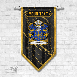 ScotsTee Shop Welsh Warren of Tre wern Nevern Pembrokeshire Coat of Arms Welsh Family Crest Welsh Gonfalon