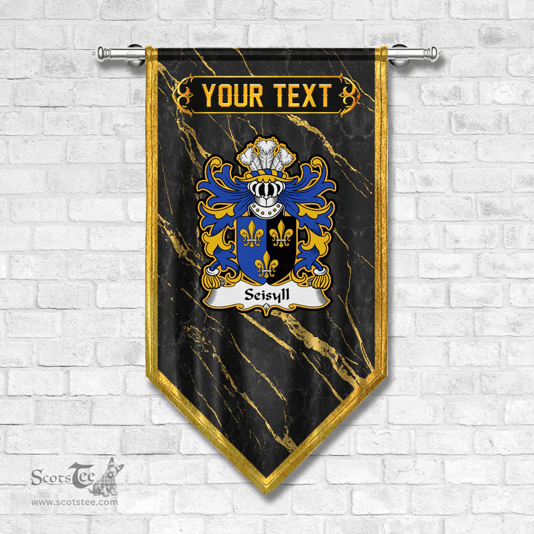 ScotsTee Shop Welsh Seisyll AP DYFNWAL Coat of Arms Welsh Family Crest Welsh Gonfalon