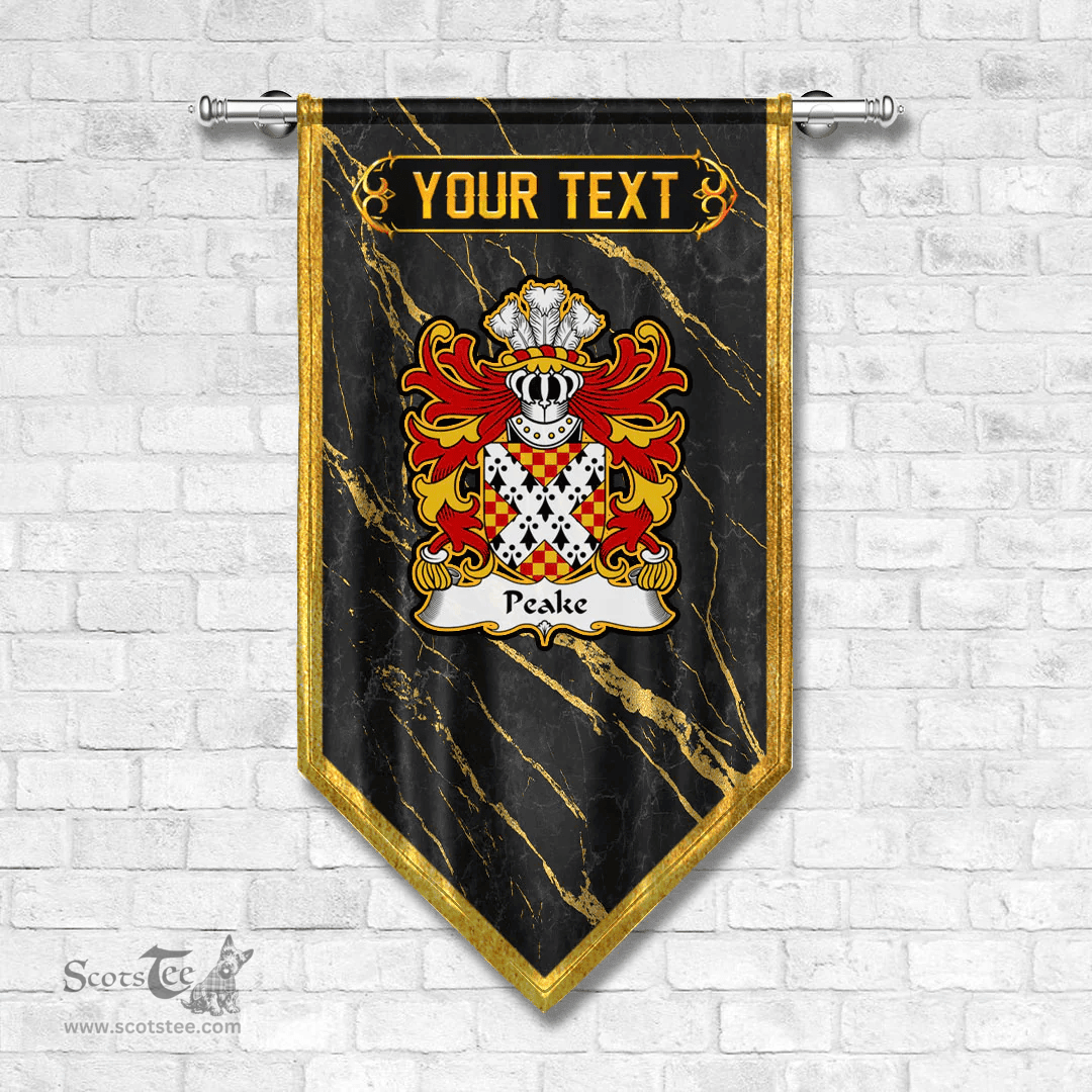 ScotsTee Shop Welsh Peake or Pec Denbighshire Coat of Arms Welsh Family Crest Welsh Gonfalon