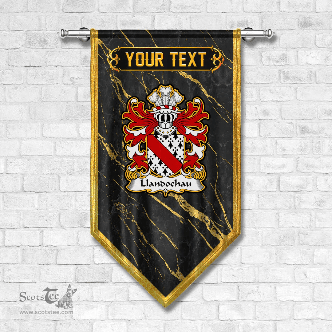 ScotsTee Shop Welsh Llandochau or Wallis Walsh Welsh lords of Llandough Coat of Arms Welsh Family Crest Welsh Gonfalon