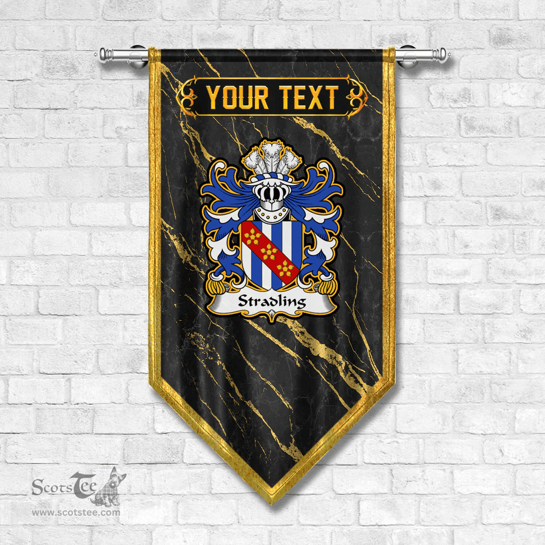 ScotsTee Shop Welsh Stradling of St. Donats Glamorgan Coat of Arms Welsh Family Crest Welsh Gonfalon