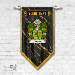 ScotsTee Shop Welsh Sutton of Haverfordwest Pembrokeshire Coat of Arms Welsh Family Crest Welsh Gonfalon