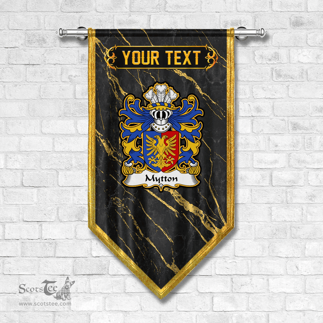 ScotsTee Shop Welsh Mytton lords of Mawddwy Coat of Arms Welsh Family Crest Welsh Gonfalon