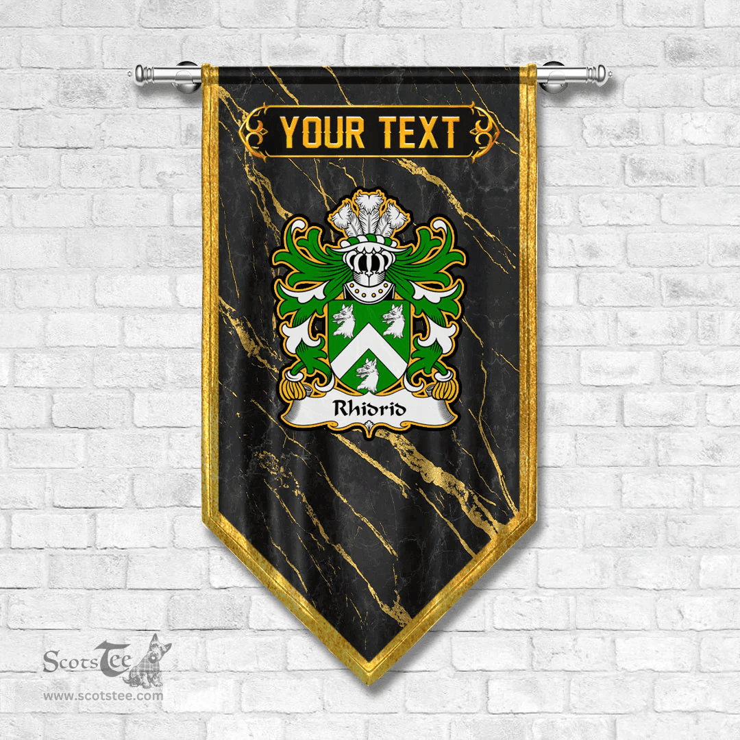 ScotsTee Shop Welsh Rhidrid FLAIDD of Penllyn Merionethshire Coat of Arms Welsh Family Crest Welsh Gonfalon