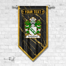 ScotsTee Shop Welsh Myddleton of Gwenynog Denbighshire Coat of Arms Welsh Family Crest Welsh Gonfalon