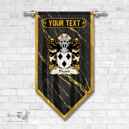 ScotsTee Shop Welsh Picard or PICHARD lords of Ystrad Breconshire Coat of Arms Welsh Family Crest Welsh Gonfalon