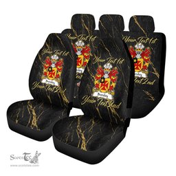 ScotsTee Shop Wales Brereley or Brierley Coat of Arms Family Crest Welsh Car Seat Covers