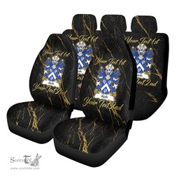 ScotsTee Shop Wales Aleth King of Dyfed Coat of Arms Family Crest Welsh Car Seat Covers