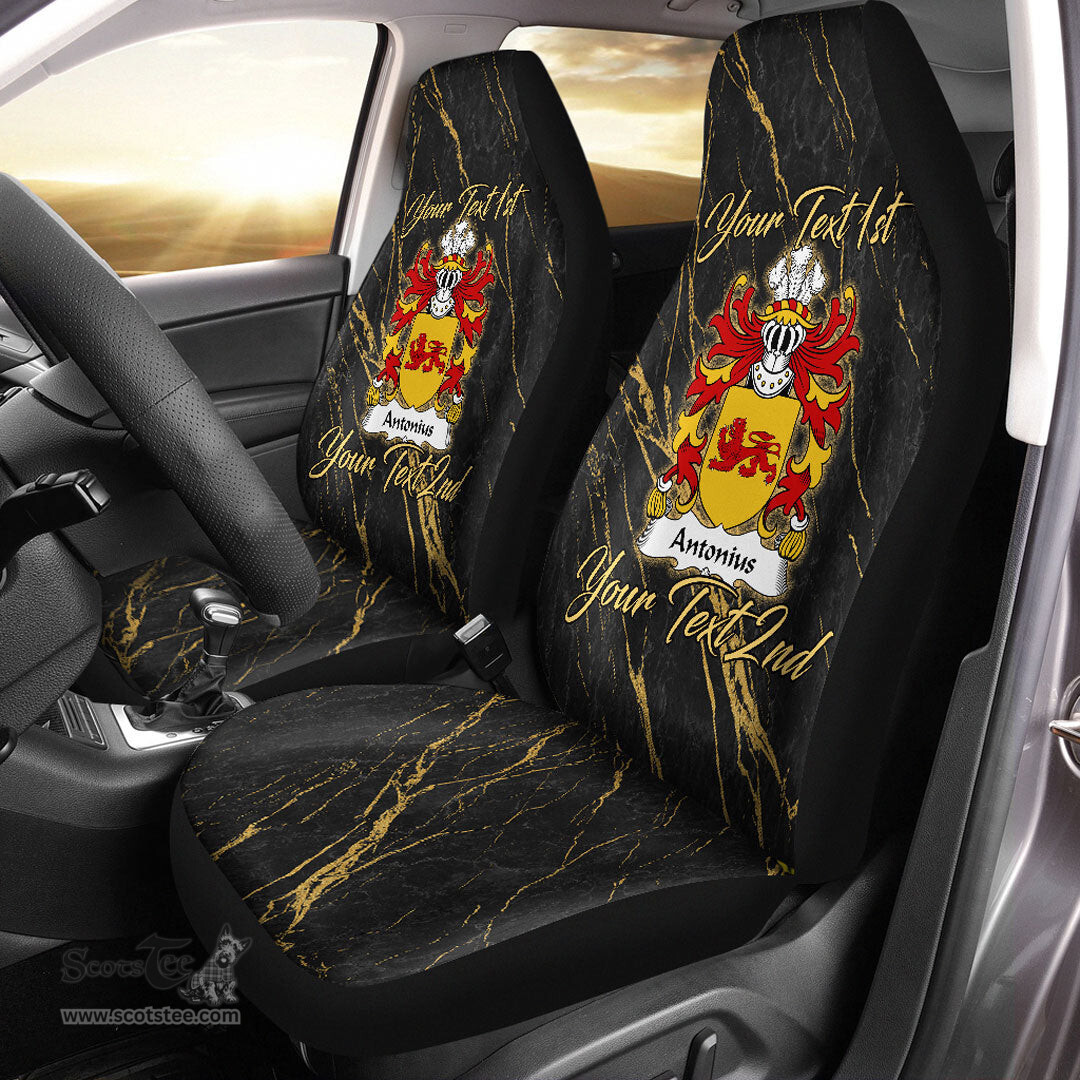 ScotsTee Shop Wales Antonius AP SEIRIOL AP GORWST Coat of Arms Family Crest Welsh Car Seat Covers