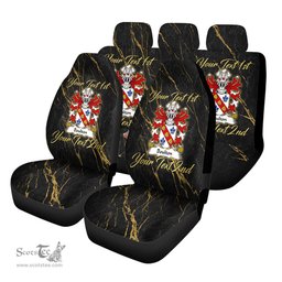 ScotsTee Shop Wales Boulton of Pembrokeshire Coat of Arms Family Crest Welsh Car Seat Covers