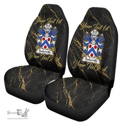ScotsTee Shop Wales Baskerville of Eardisley Herefordshire Coat of Arms Family Crest Welsh Car Seat Covers