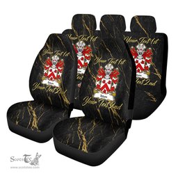 ScotsTee Shop Wales Iddon AP RHYS SAIS Coat of Arms Family Crest Welsh Car Seat Covers