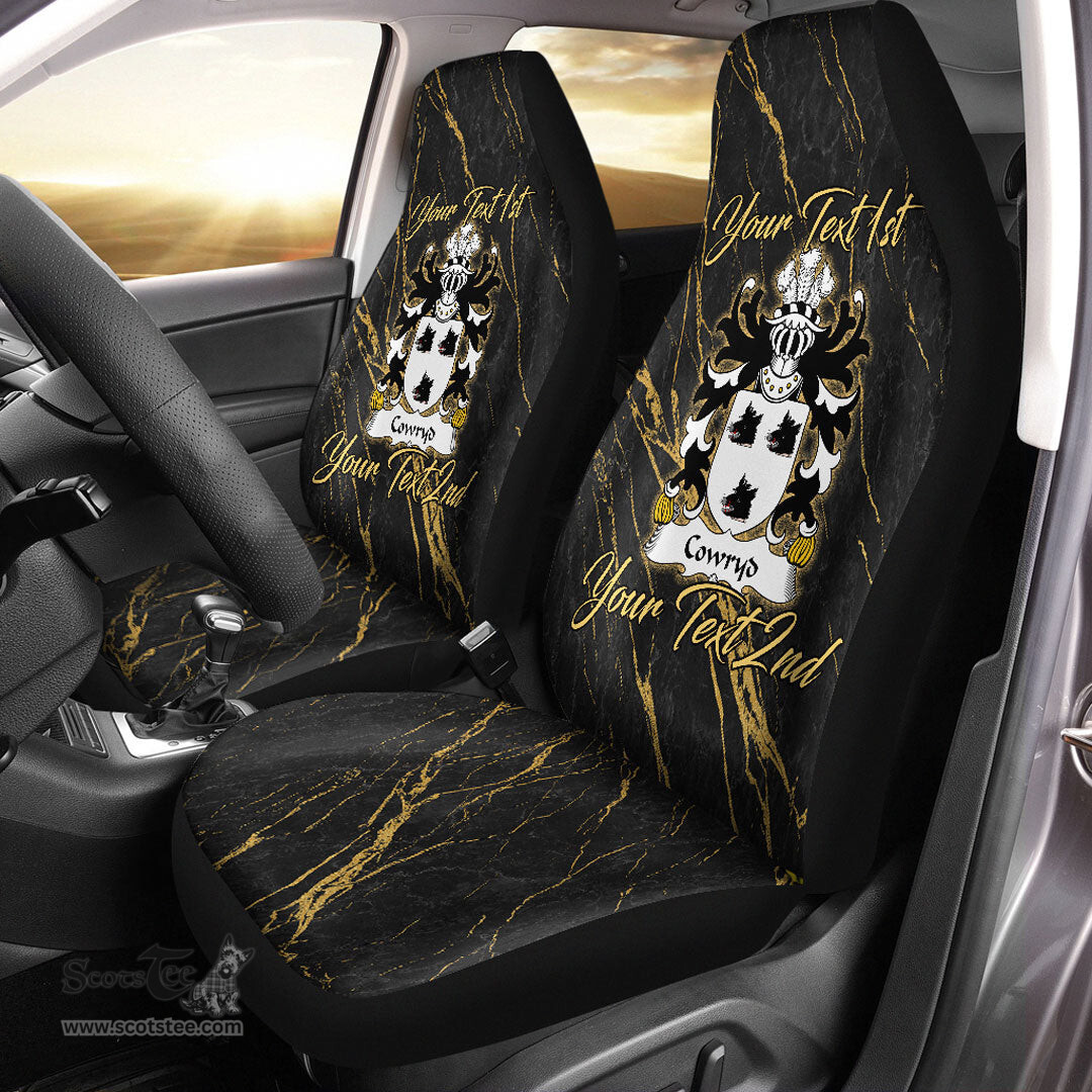 ScotsTee Shop Wales Cowryd AP CADFAN Coat of Arms Family Crest Welsh Car Seat Covers