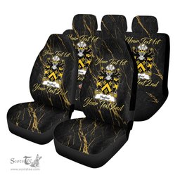 ScotsTee Shop Wales Hughes of Breconshire Coat of Arms Family Crest Welsh Car Seat Covers