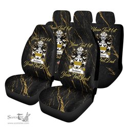 ScotsTee Shop Wales Hockleton of Trergarreg Church Stoke Coat of Arms Family Crest Welsh Car Seat Covers