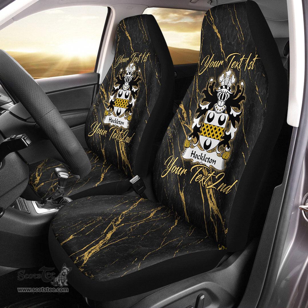 ScotsTee Shop Wales Hockleton of Trergarreg Church Stoke Coat of Arms Family Crest Welsh Car Seat Covers