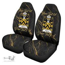 ScotsTee Shop Wales Harry AP THOMAS Coat of Arms Family Crest Welsh Car Seat Covers