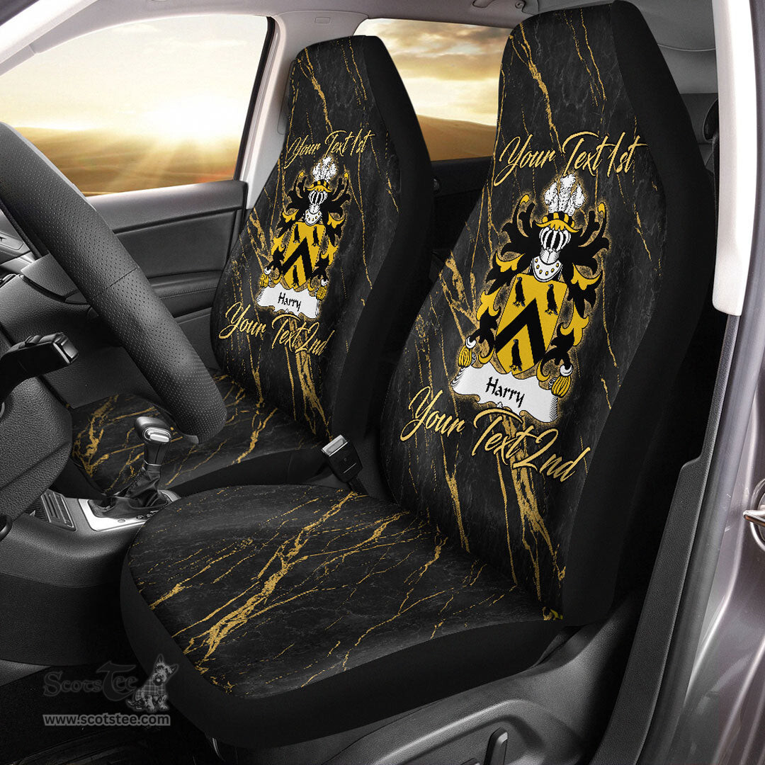 ScotsTee Shop Wales Harry AP THOMAS Coat of Arms Family Crest Welsh Car Seat Covers