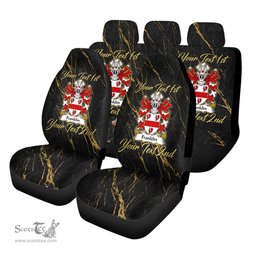ScotsTee Shop Wales Franklin of Gower Coat of Arms Family Crest Welsh Car Seat Covers