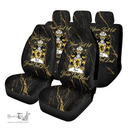 ScotsTee Shop Wales Flint lord of Coat of Arms Family Crest Welsh Car Seat Covers