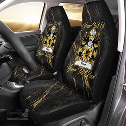 ScotsTee Shop Wales Flint lord of Coat of Arms Family Crest Welsh Car Seat Covers