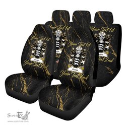 ScotsTee Shop Wales Gwion BENARW Ap Gwion Sais ap Heilin Coat of Arms Family Crest Welsh Car Seat Covers