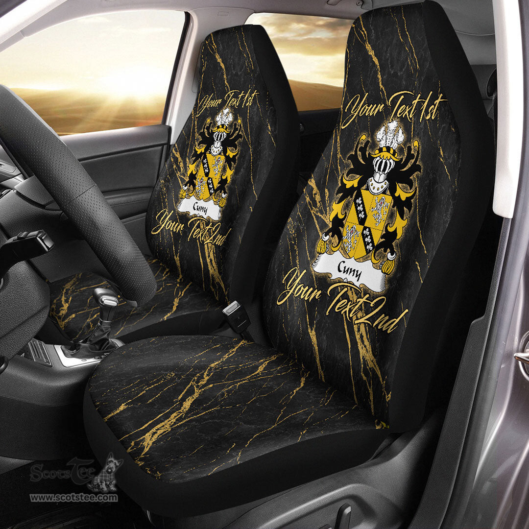 ScotsTee Shop Wales Cuny of Welston Pembrokeshire Coat of Arms Family Crest Welsh Car Seat Covers