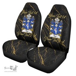 ScotsTee Shop Wales Dun or DONNE Sir Daniel Coat of Arms Family Crest Welsh Car Seat Covers