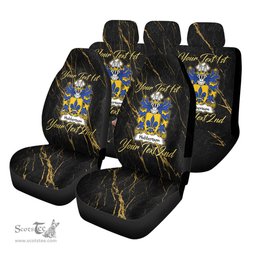 ScotsTee Shop Wales Hubbertson of Pembrokeshire Coat of Arms Family Crest Welsh Car Seat Covers
