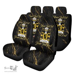 ScotsTee Shop Wales Gwaithfoed of Ceredigion or Fawr Coat of Arms Family Crest Welsh Car Seat Covers