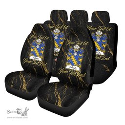 ScotsTee Shop Wales Fulbach or Filbech of Marloes of Pembrokeshire Coat of Arms Family Crest Welsh Car Seat Covers