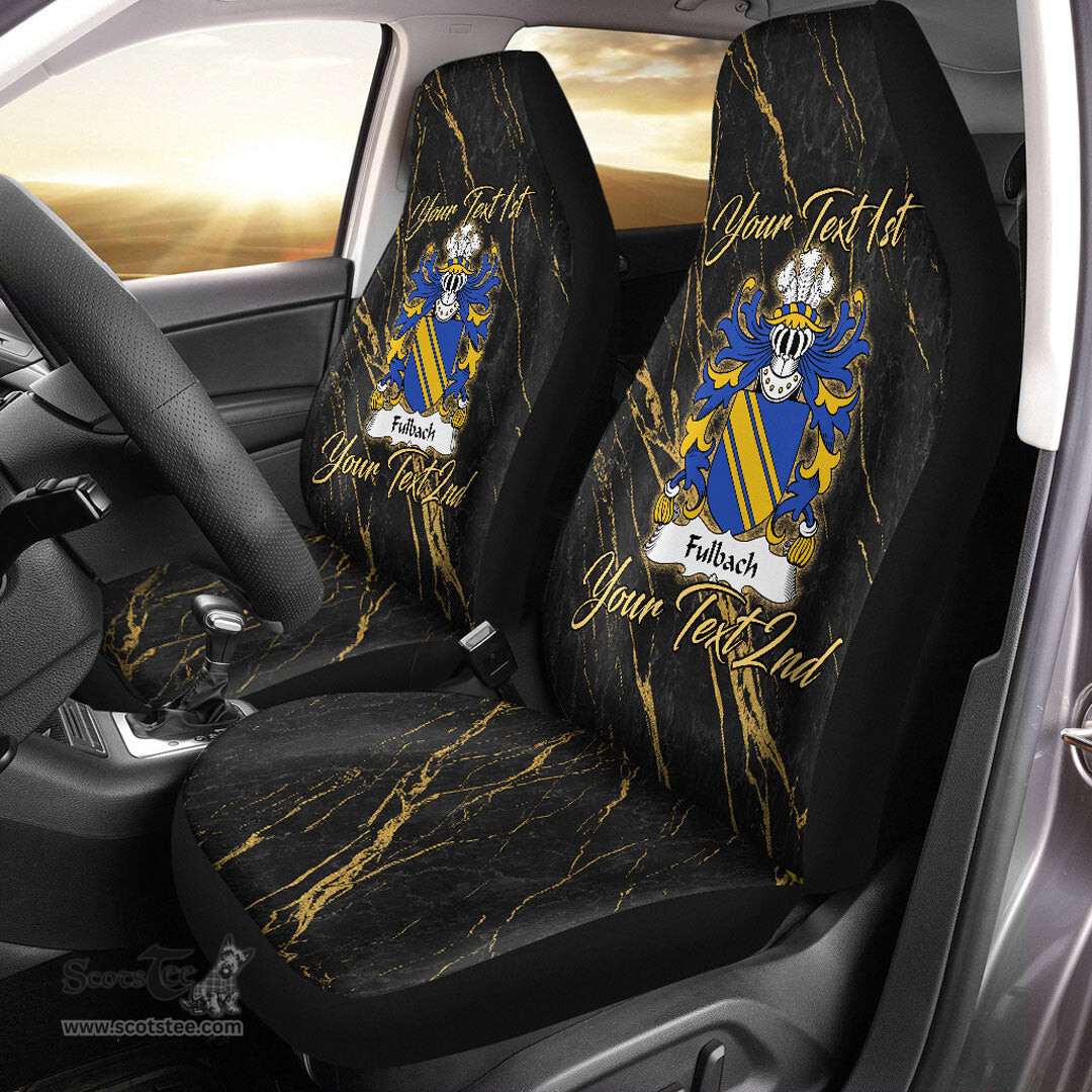 ScotsTee Shop Wales Fulbach or Filbech of Marloes of Pembrokeshire Coat of Arms Family Crest Welsh Car Seat Covers