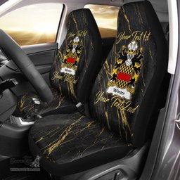 ScotsTee Shop Wales Winter of Llan gain Carmenthenshire Coat of Arms Family Crest Welsh Car Seat Covers