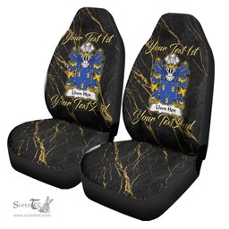 ScotsTee Shop Wales Llwn Hen ancestor of Gwynfardd Coat of Arms Family Crest Welsh Car Seat Covers