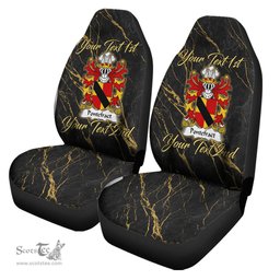 ScotsTee Shop Wales Pontefract of Denbighshire Coat of Arms Family Crest Welsh Car Seat Covers