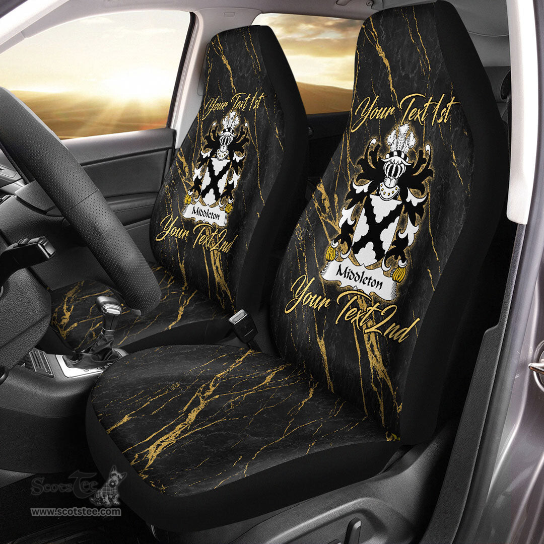 ScotsTee Shop Wales Middleton Marmaduke Bishop of St. Davids Coat of Arms Family Crest Welsh Car Seat Covers