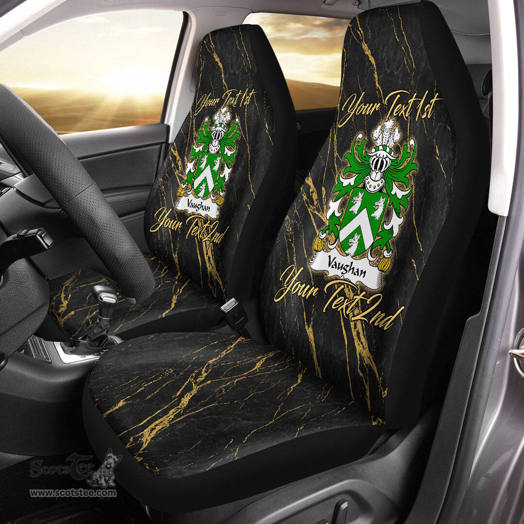 ScotsTee Shop Wales Vaughan of Cardiganshire Coat of Arms Family Crest Welsh Car Seat Covers