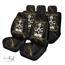 ScotsTee Shop Wales Powell of Breconshire Coat of Arms Family Crest Welsh Car Seat Covers