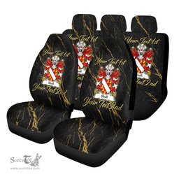 ScotsTee Shop Wales Skull of Breconshire Coat of Arms Family Crest Welsh Car Seat Covers