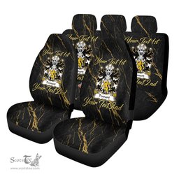 ScotsTee Shop Wales Pennant of Penrhyn Castle Caernarvonshire Coat of Arms Family Crest Welsh Car Seat Covers
