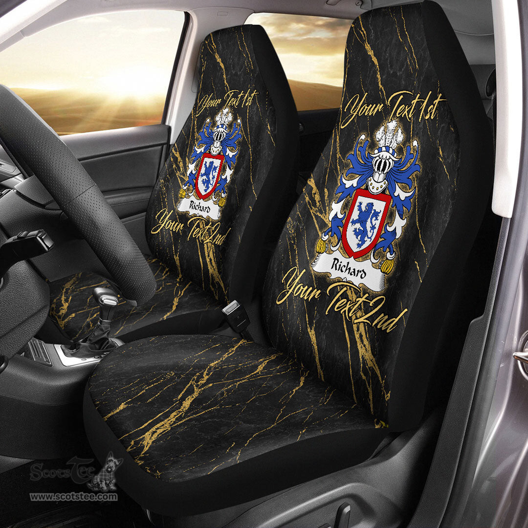 ScotsTee Shop Wales Richard IARLL KLAR Earl of Clare Coat of Arms Family Crest Welsh Car Seat Covers