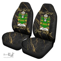 ScotsTee Shop Wales Wynn of Gwydir Caernonfonshire Coat of Arms Family Crest Welsh Car Seat Covers