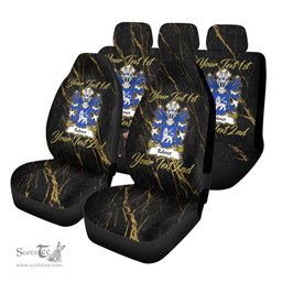 ScotsTee Shop Wales Robnet of Caldicot Monmouthshire Coat of Arms Family Crest Welsh Car Seat Covers