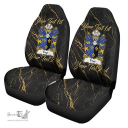 ScotsTee Shop Wales Ynyr GWENT King of Coat of Arms Family Crest Welsh Car Seat Covers