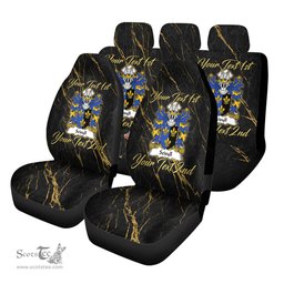 ScotsTee Shop Wales Seisyll AP DYFNWAL Coat of Arms Family Crest Welsh Car Seat Covers